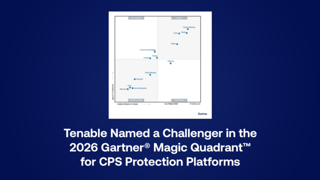 Tenable Named a Challenger in 2026 Gartner® Magic Quadrant™ for